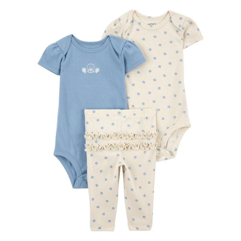 Set de Bodys y Pantalón Estampado para Niña - Varias Tallas