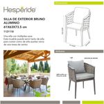 Silla Blanca de Exterior Bruno