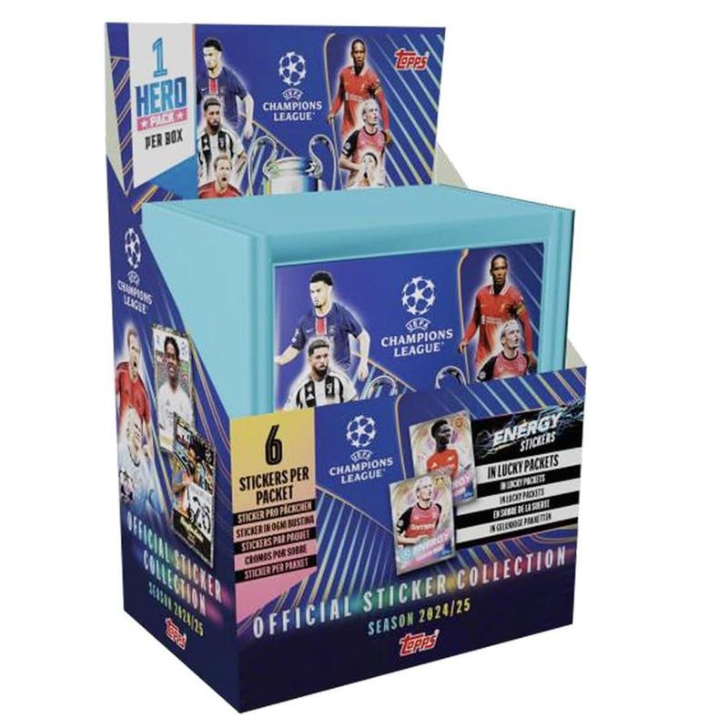 Caja de Calcomanías de la Champions League 2025 Diseños Surtidos