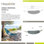 Hamaca de 307X80 Cm - Hesperide Varios Colores