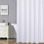 Cortina de Baño con Ganchos Blanca