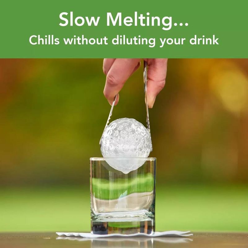 Set de 2 Moldes para Hielo Diseño Pelota de Golf
