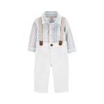 Polo de Rayas y Pantalones con Tirantes para Niño - Varias Tallas