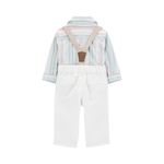 Polo de Rayas y Pantalones con Tirantes para Niño - Varias Tallas