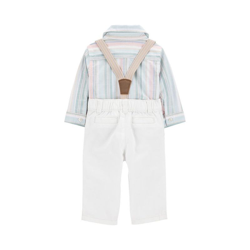 Polo de Rayas y Pantalones con Tirantes para Niño - Varias Tallas