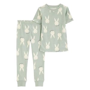 Pijama de Algodón con Estampado de Conejito - Varias Tallas
