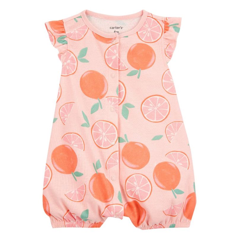 Mameluco sin Mangas con Estampado de Naranjas para Niña - Varias Tallas