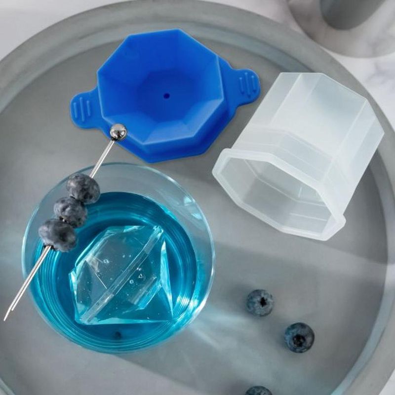 Set de 2 Moldes para Hielo Diseño Diamante