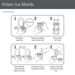 Set de 2 Moldes para Hielo Diseño Gato
