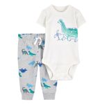 Conjunto de Body y Pantalón con Diseño de Dinosaurio para Niño - Varias Tallas