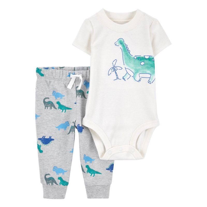 Conjunto de Body y Pantalón con Diseño de Dinosaurio para Niño - Varias Tallas