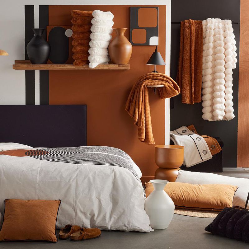 Throw Ribbed Caramelo Cinnamon
