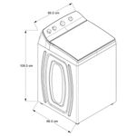 Lavadora Carga Superior 22 Kg Xpert System 8MWTW2223WPM