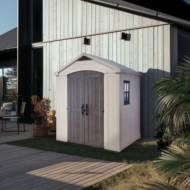 Bodega Exterior de Resina Grande Color Taupe/Beige