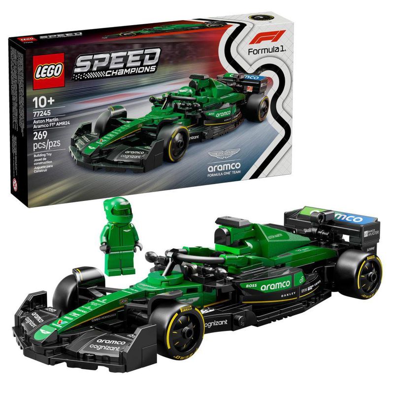 LEGO Speed Champions Aston Martin Aramco Cognizant AMR24 F1 Race Car