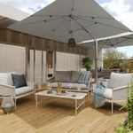 Parasol Doble Blanco con Protección UV