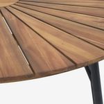 Mesa Redonda Atlas de Madera de Acacia