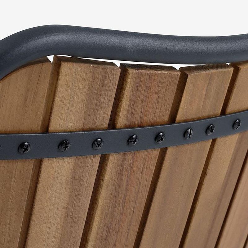 Silla Atlas con Brazos de Madera de Acacia