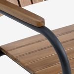 Silla Atlas con Brazos de Madera de Acacia