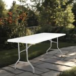 Mesa Plegable Blanca 180 x 75 x 74 cm