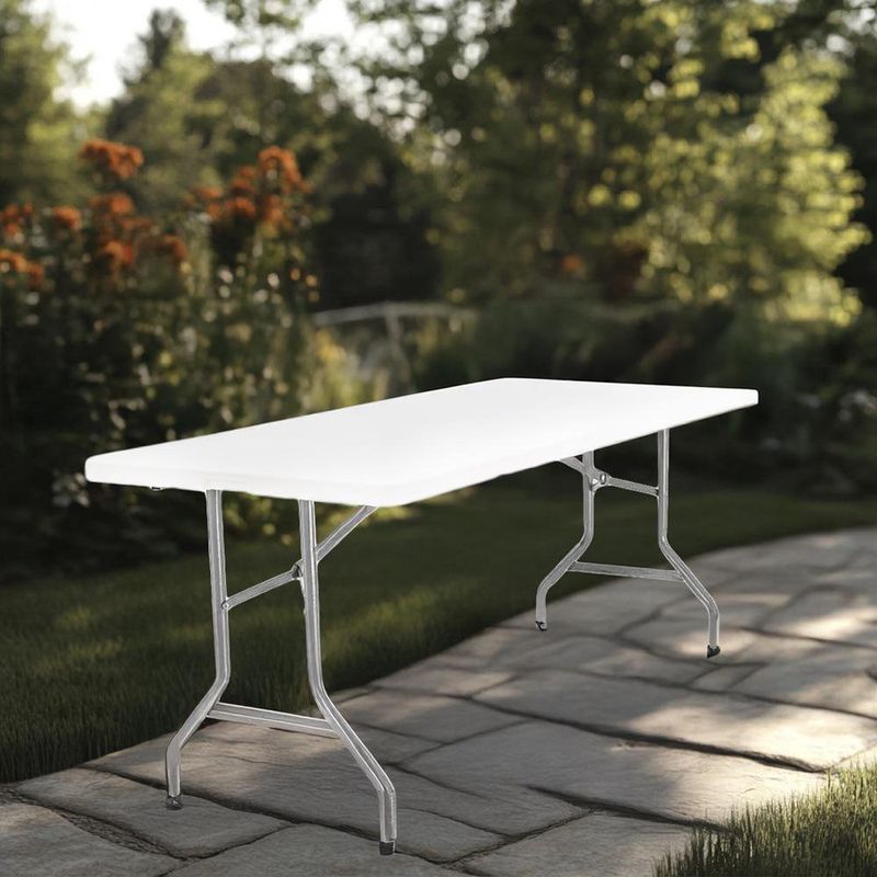 Mesa Plegable Blanca 180 x 75 x 74 cm