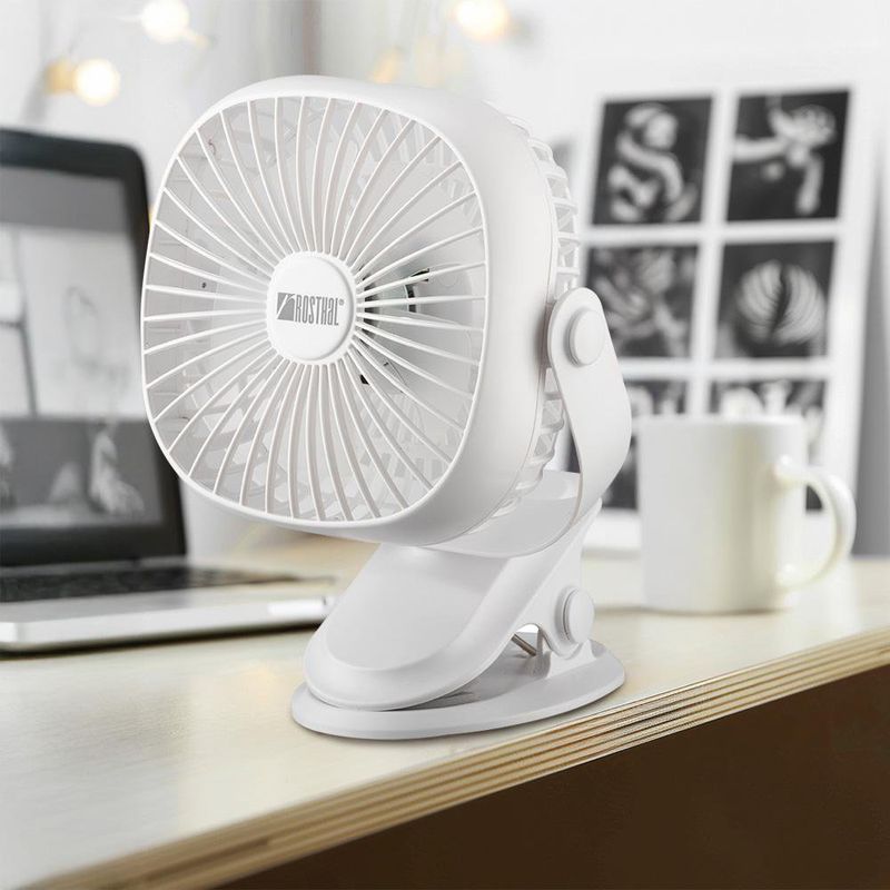 Ventilador para Escritorio Recargable Blanco
