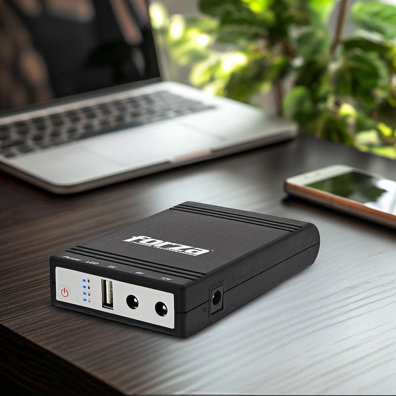 Ups Portátil Y Banco De Energía 14 W 1 Entrada Usb- Forza
