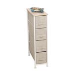 Gavetero Beige de 4 Gavetas Angosto