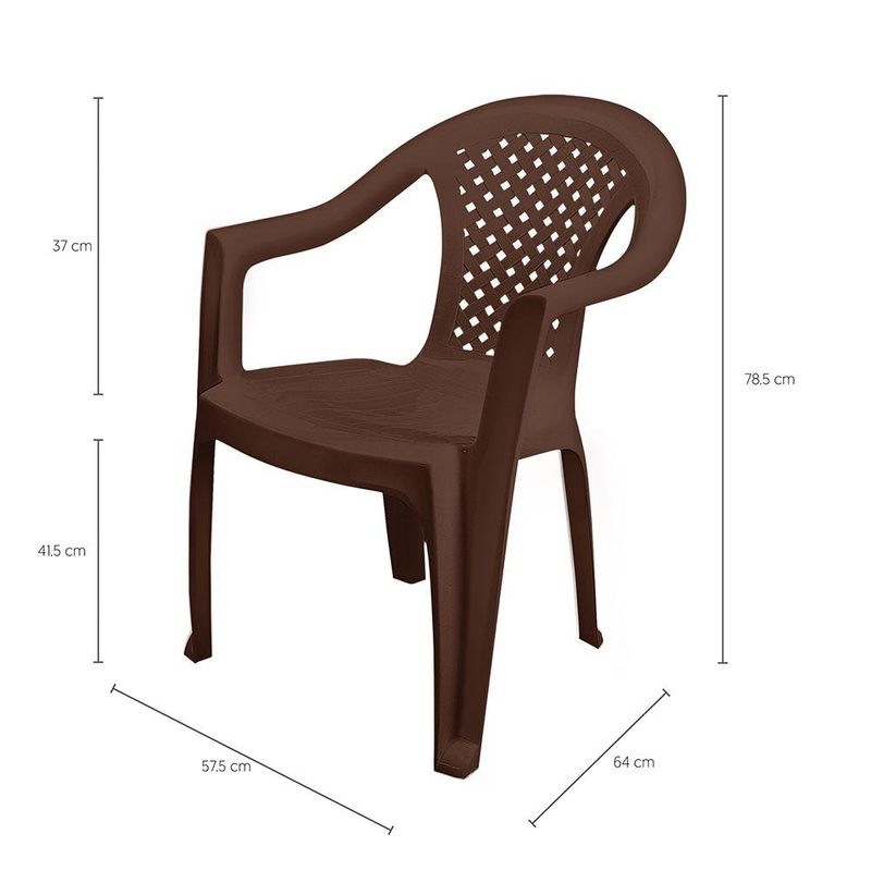 Silla de Plástico para Exterior Diseño Petatillo No. 2 - Varios Colores