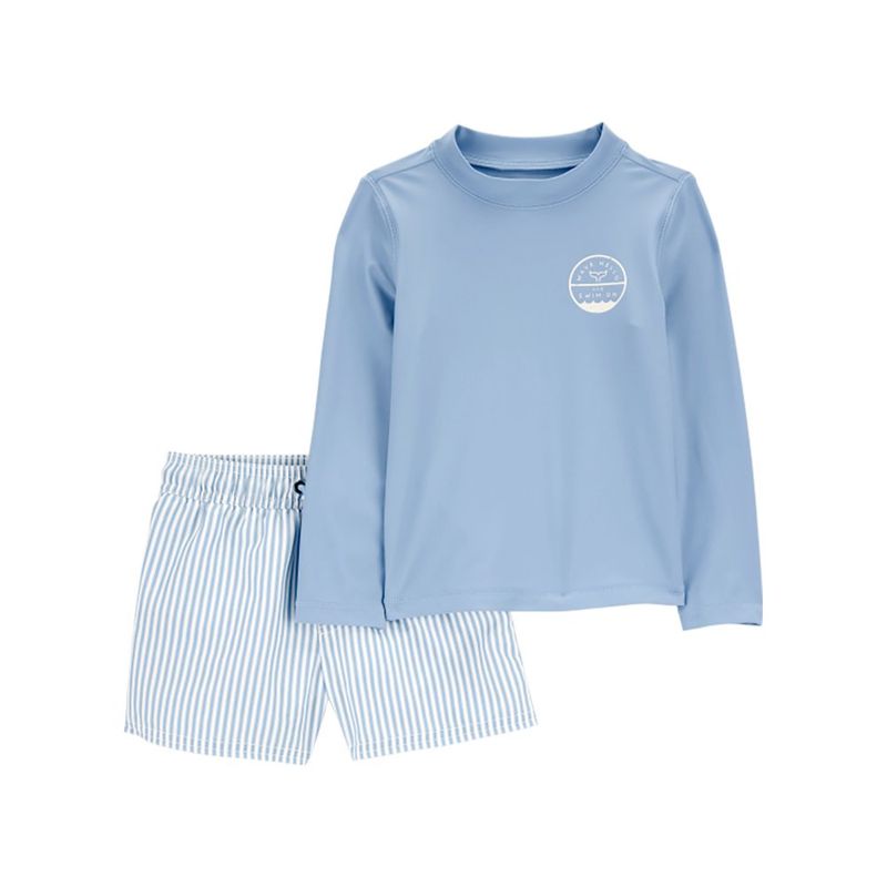 Short y Playera Rayas Azules - Varias Tallas