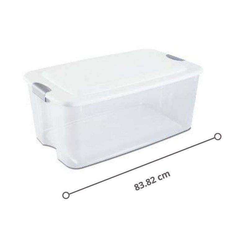 Caja Organizadora Extra Grande 116 L Transparente