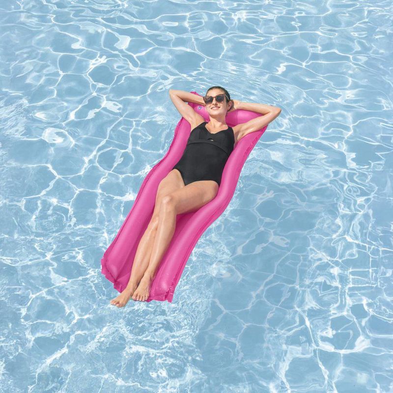 Colchoneta Inflable para Piscina con Diseño Ergonómico Colores Surtidos