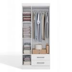 Armario Almy 3 Puertas 2 Gavetas Blanco
