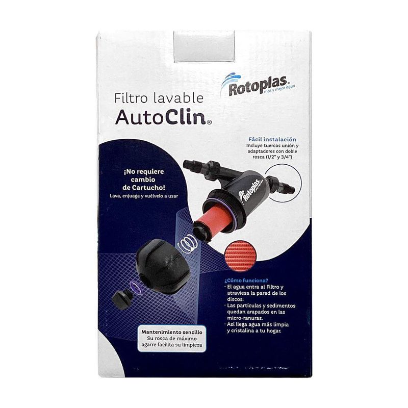 Filtro de Discos Lavable Rotoplas para Agua
