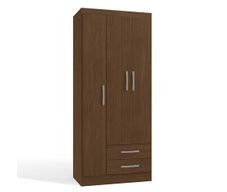 Armario Almy 3 Puertas 2 Gavetas Café