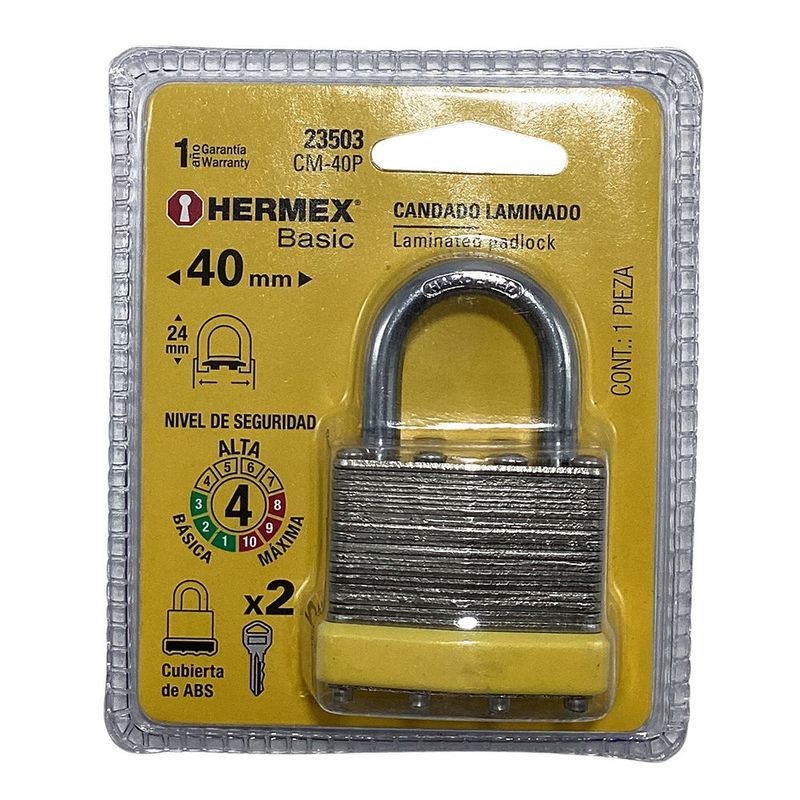 Candado Acero Laminado 40 Mm