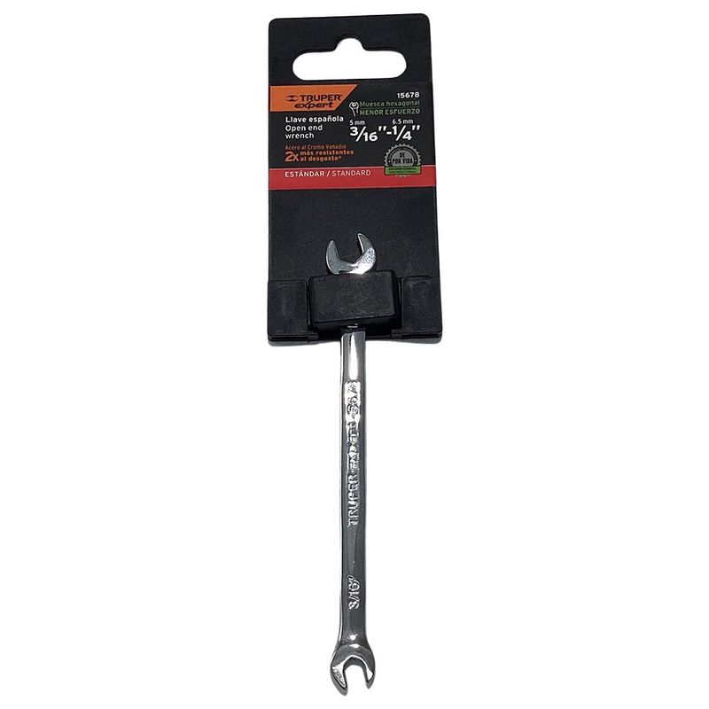Llave Española 3/16 X 1/4 Plg