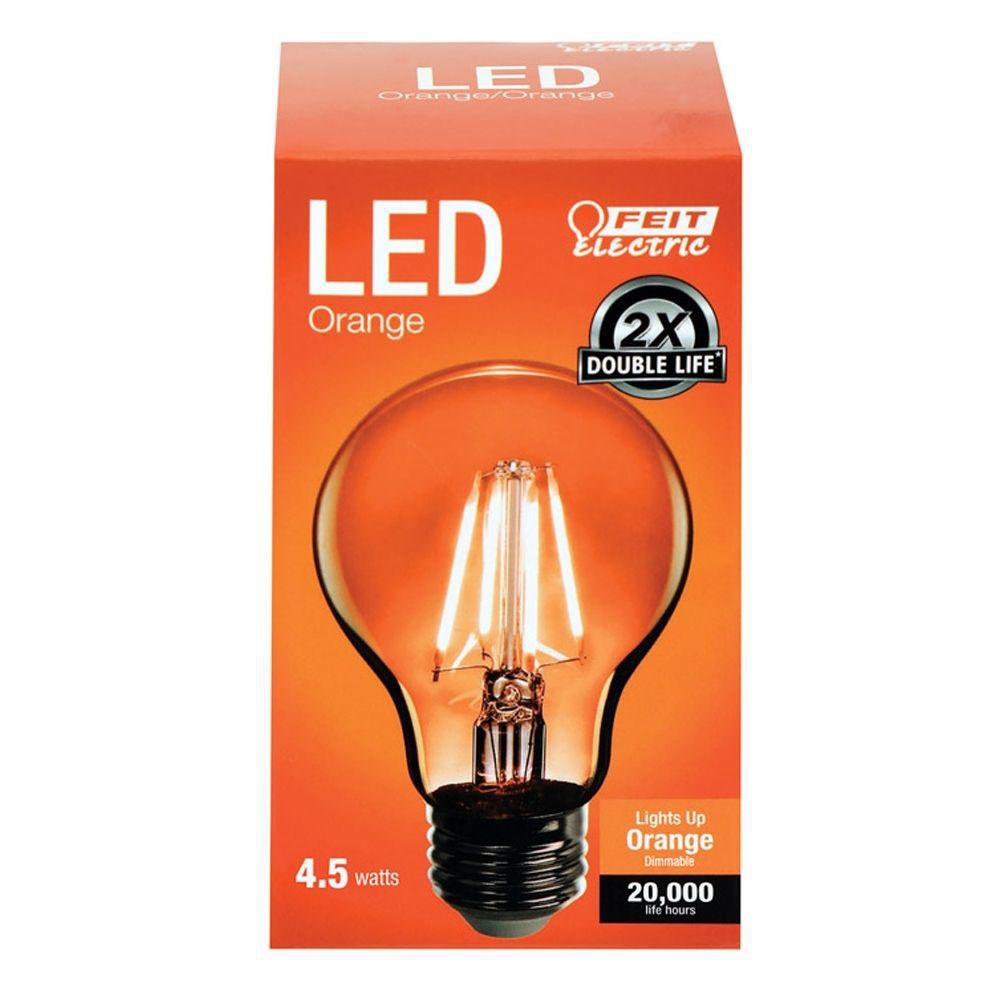 Bombilla Pera Led Naranja E27 De 4.5 W - Feit - Cemaco