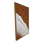 Cuadro Decorativo Abstracto con Relieve Tonos Tierra