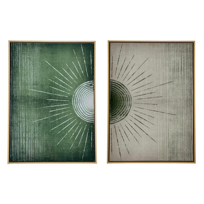 Set de 2 Cuadros Decorativos Sol Abstracto