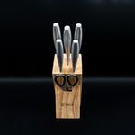 Set de Cuchillos 7 Piezas con Base de Madera