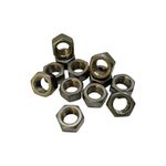 Set de 10 Tuercas Hexagonal Negra de 3/8 Plg