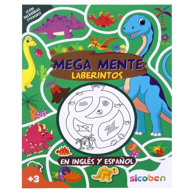 Libro Megamente Laberintos Dinosaurios