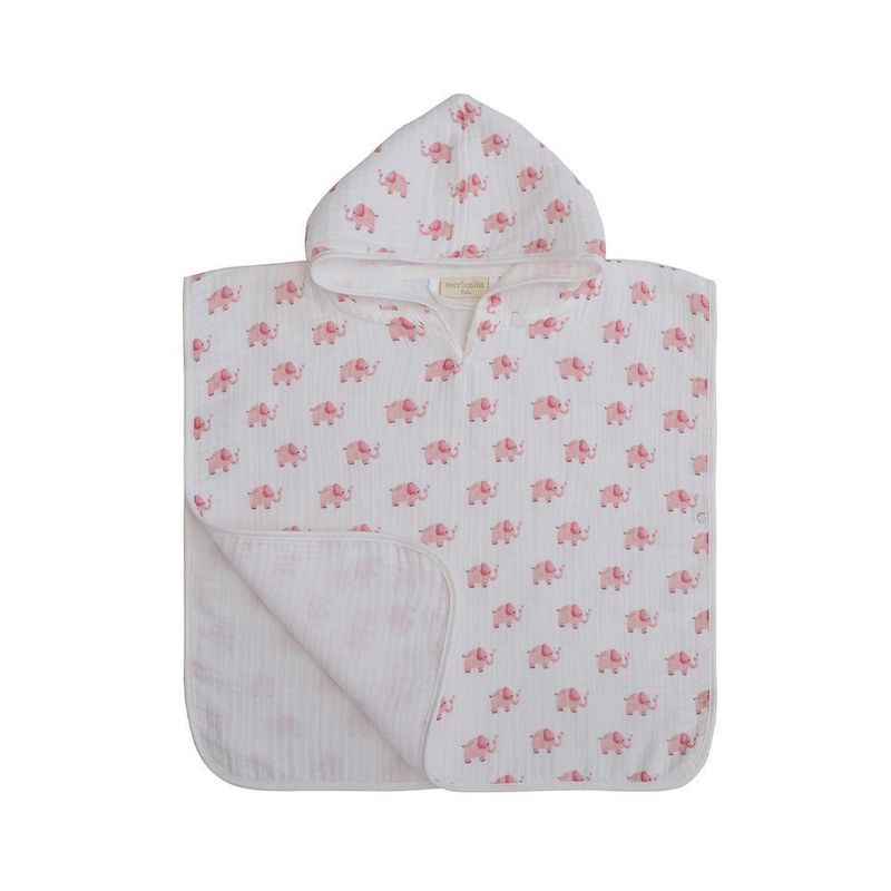 Toalla Tipo Poncho con Diseño de Caballitos