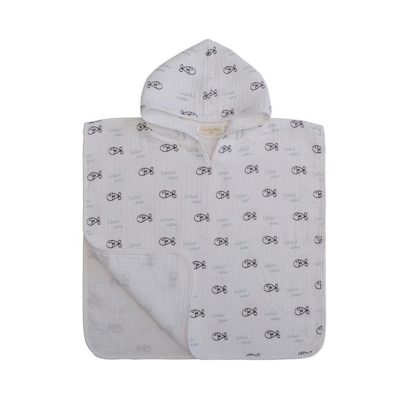 Toalla Tipo Poncho con Diseño de Caballitos