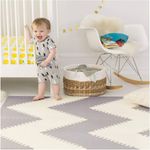 Tapete de Espuma Playspot Geo Gris y Blanco