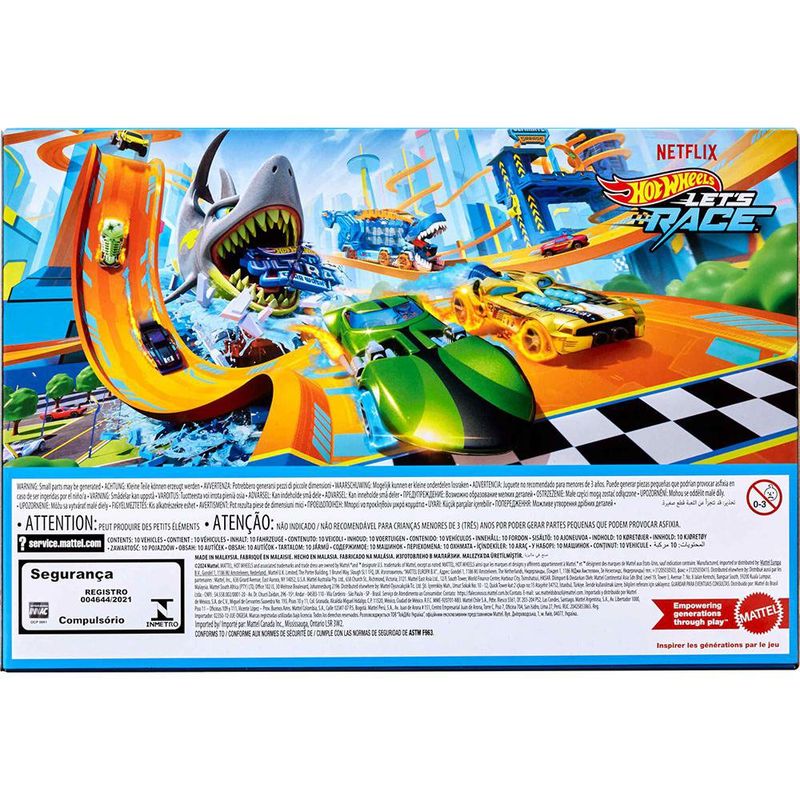 Hot Wheels Let's Race - Paquete de 10 Vehículos