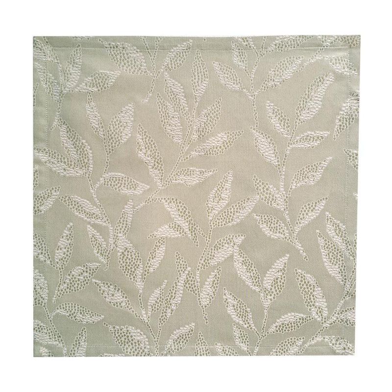 Servilleta Tela Verde 50X50 Cm con Diseño de Hojas