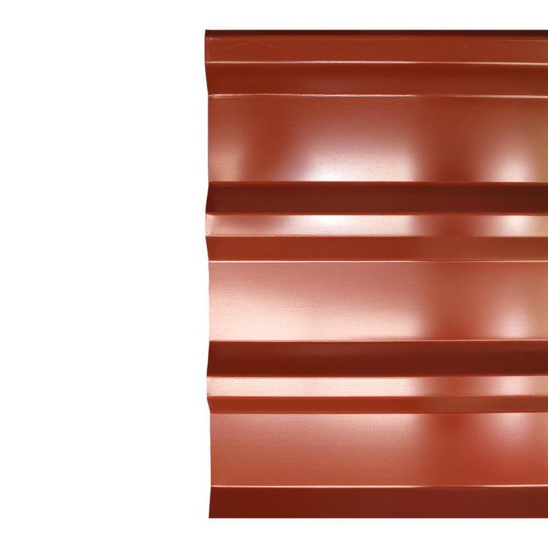 Lámina Galvanizada I-101 Roja Calibre 26 Espesor 0.40 Mm 12 Pies
