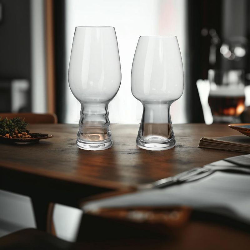Set de 2 Vasos de Vidrio para Cerveza